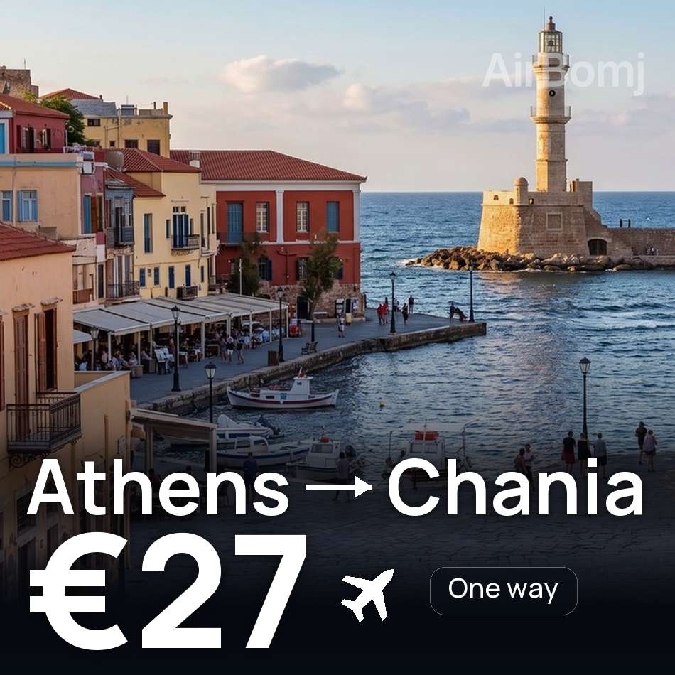 Flugticket: Athen — Chania, €27
