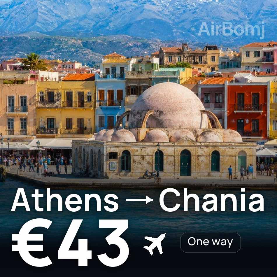 Biglietto aereo: Atene — La Canea, €43