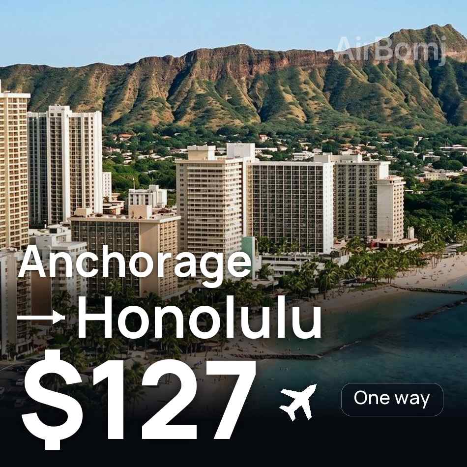 Biglietto aereo: Anchorage — Honolulu, $127