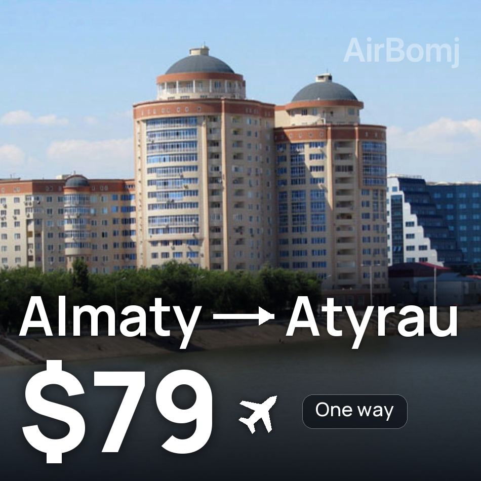 Flugticket: Almaty — Atyrau, $79