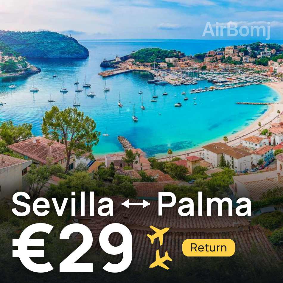 تذكرة طيران: إشبيلية — بالما مايوركا، €29