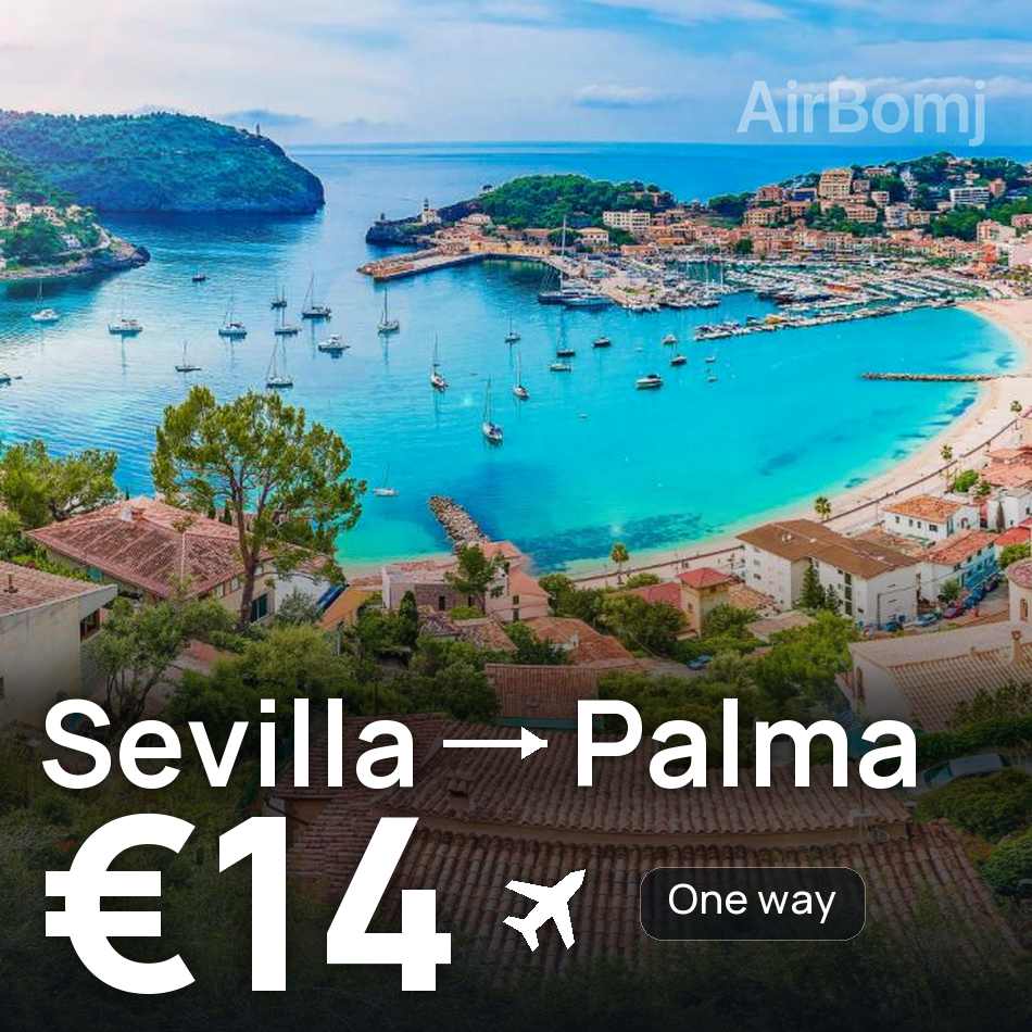 تذكرة طيران: إشبيلية — بالما مايوركا، €14