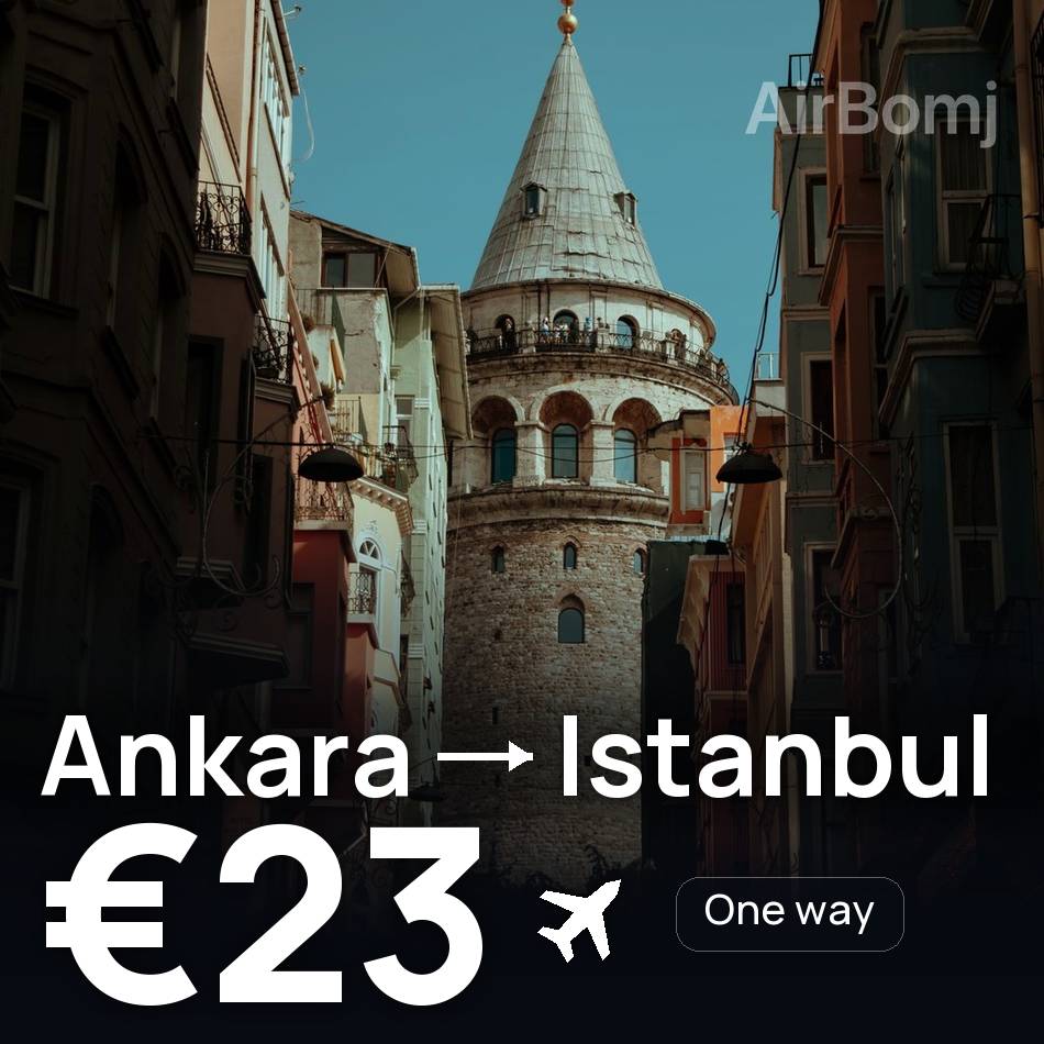 Biglietto aereo: Ankara — Istanbul, €23