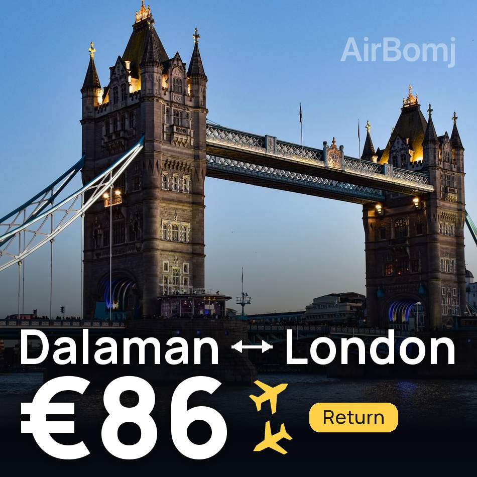 Bilet de avion: Dalaman — London, €86