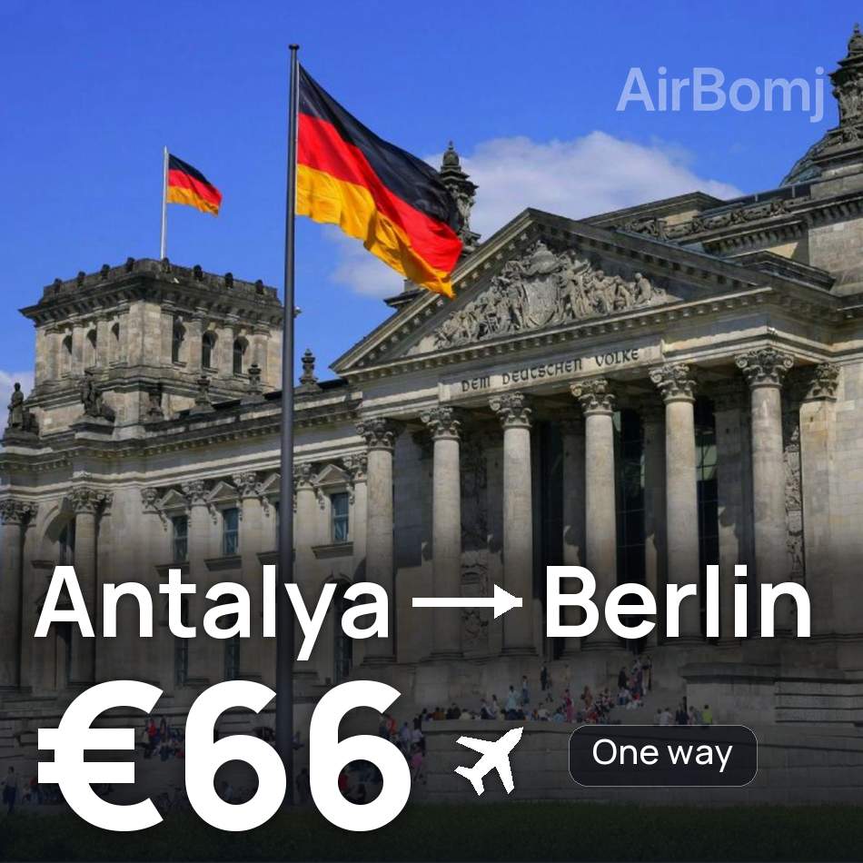 Bilet de avion: Antalya — Berlin, €66