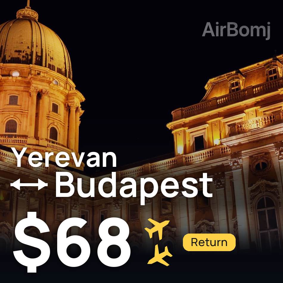 Bilet de avion: Yerevan — Budapest, $68