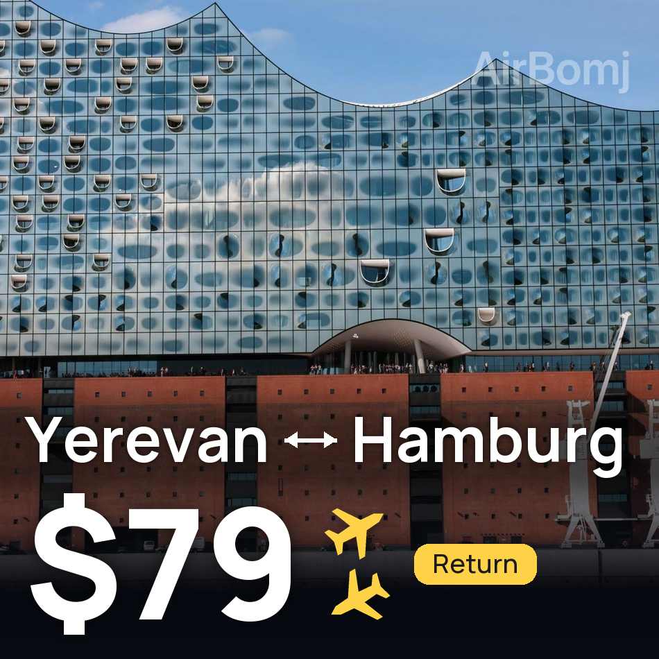 Biglietto aereo: Jerevan — Amburgo, $79