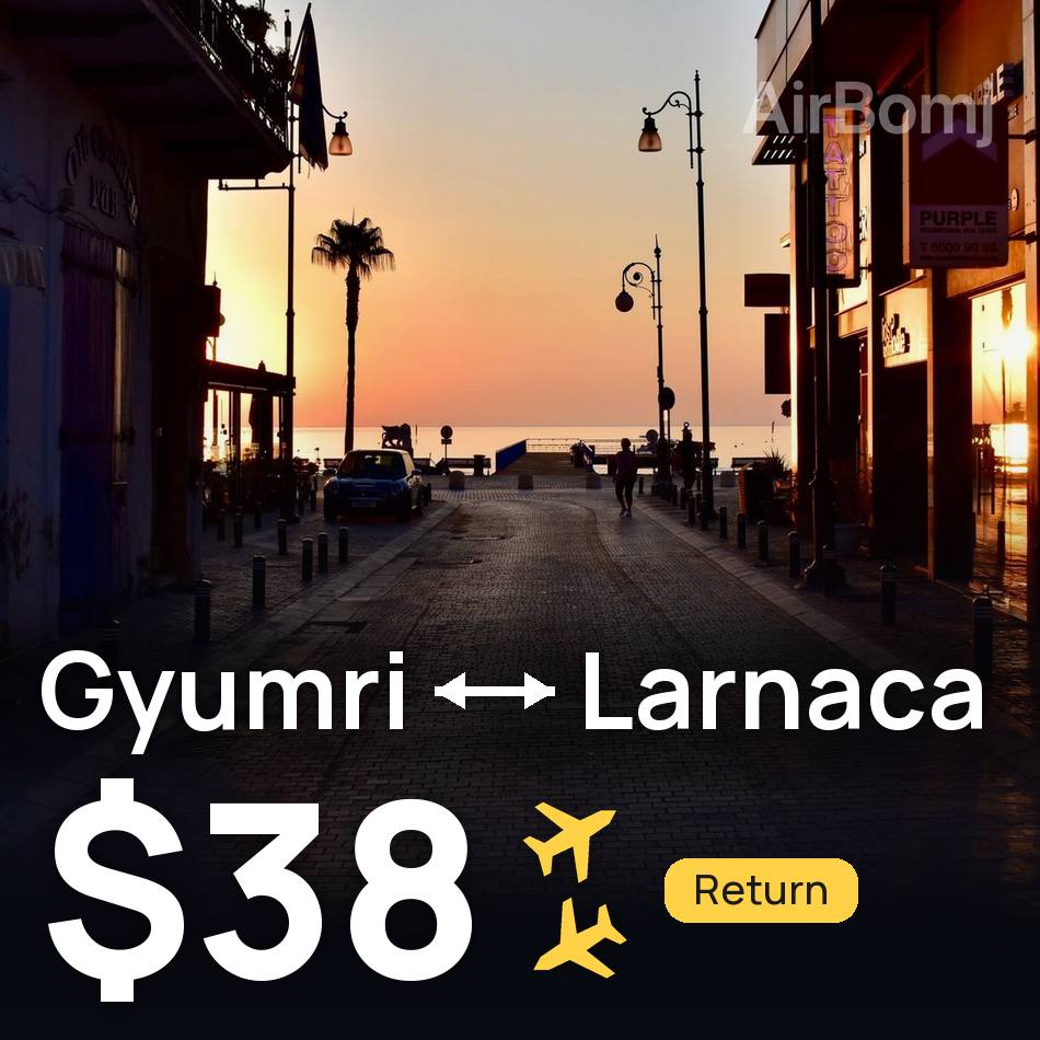 Bilet de avion: Gyumri — Larnaca, $38