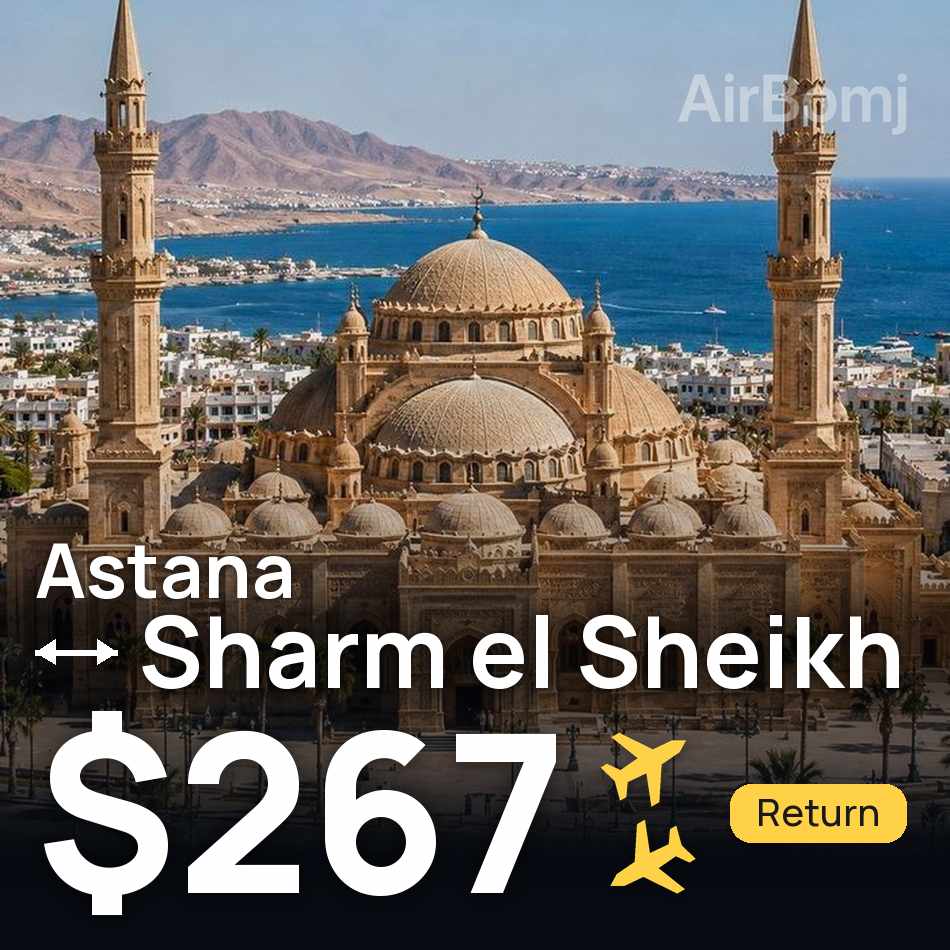 Flugticket: Astana — Scharm El-Scheich, $267