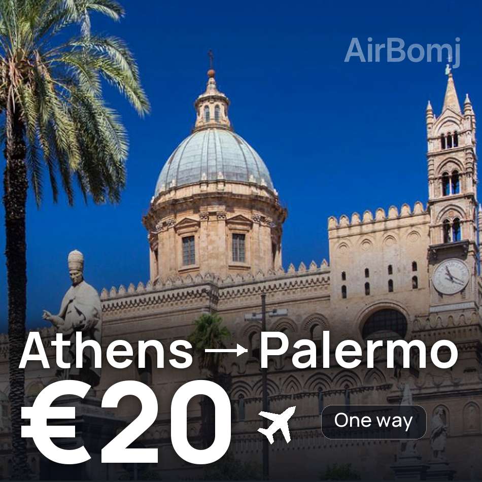 Billet d'avion : Athènes — Palerme, €20