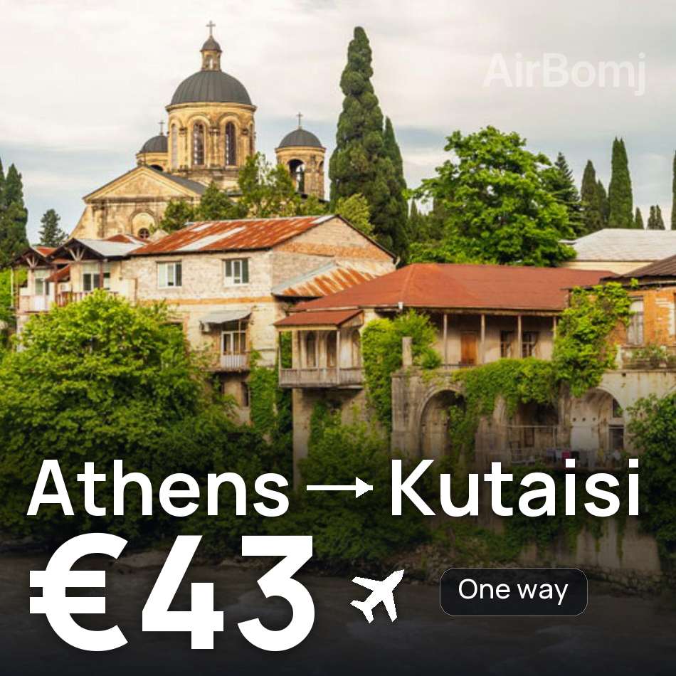 Billet d'avion : Athènes — Koutaïssi, €43
