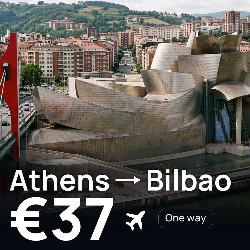Billet d'avion : Athènes — Bilbao, €37