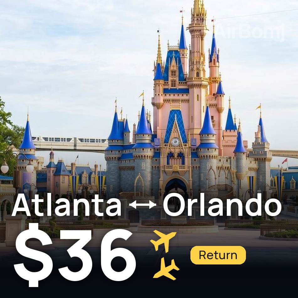 Bilet de avion: Atlanta — Orlando, $36