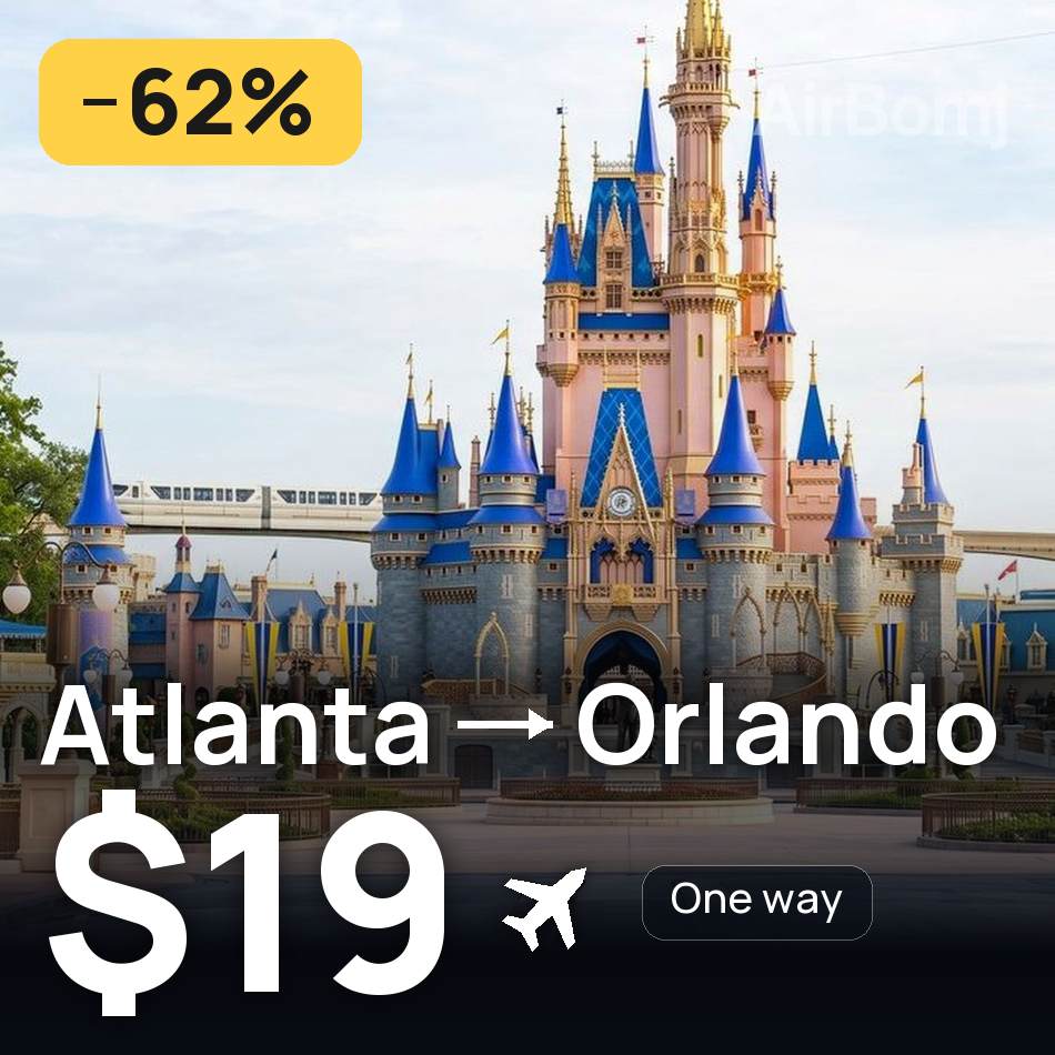 Bilet de avion: Atlanta — Orlando, $19