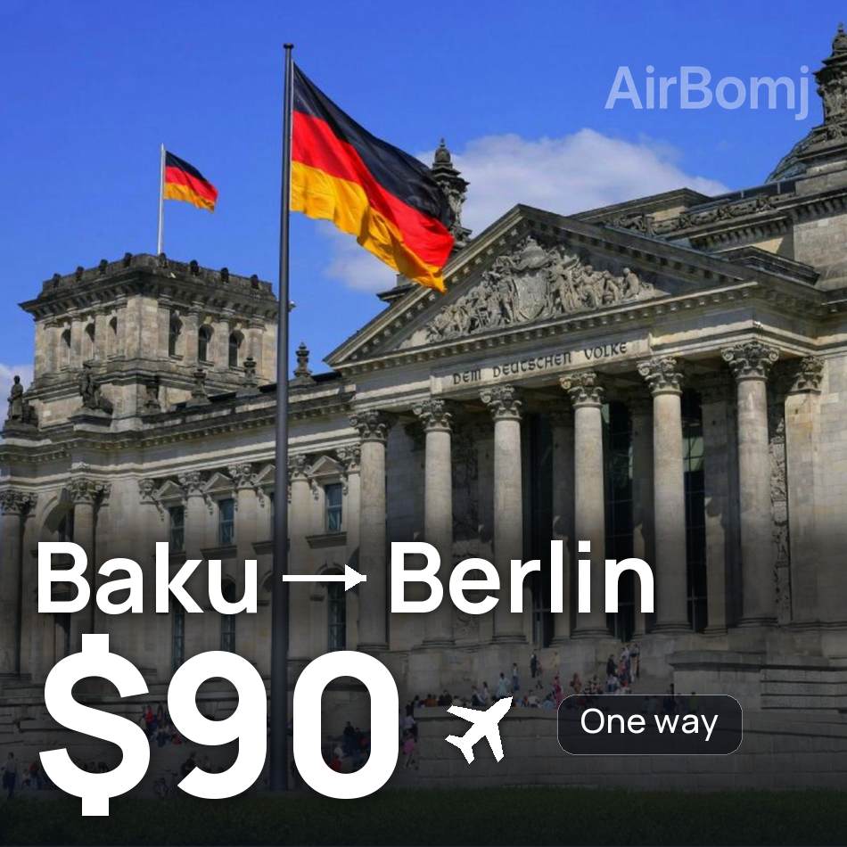 Flugticket: Baku — Berlin, $90