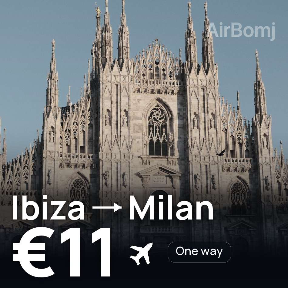 Flugticket: Ibiza — Mailand, €11
