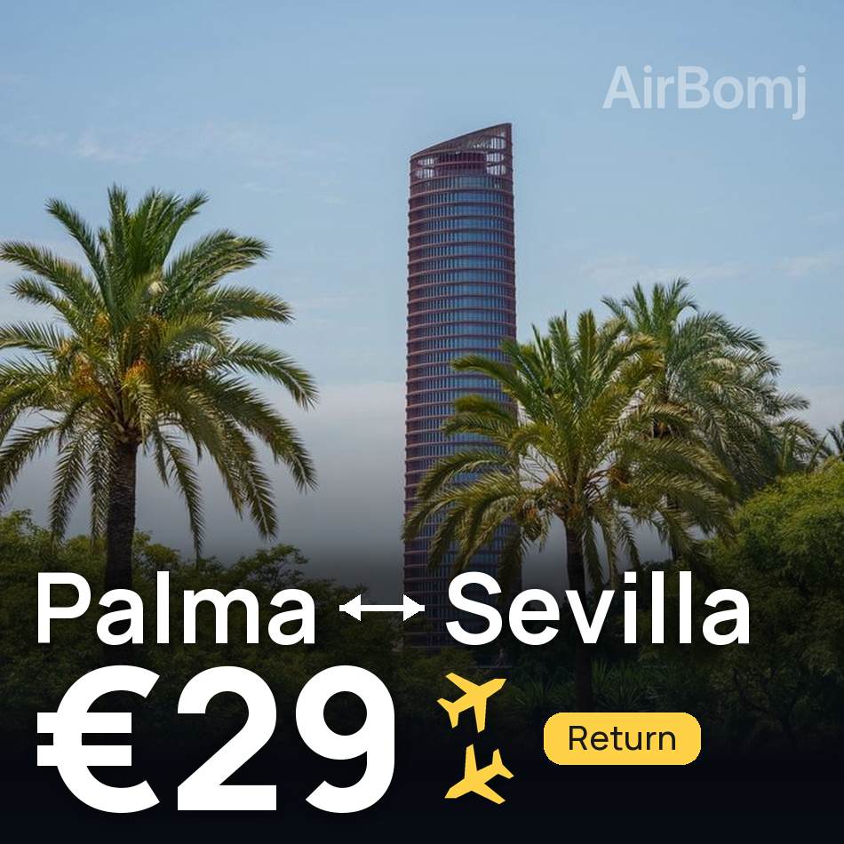 Flugticket: Palma de Mallorca — Seville, €29