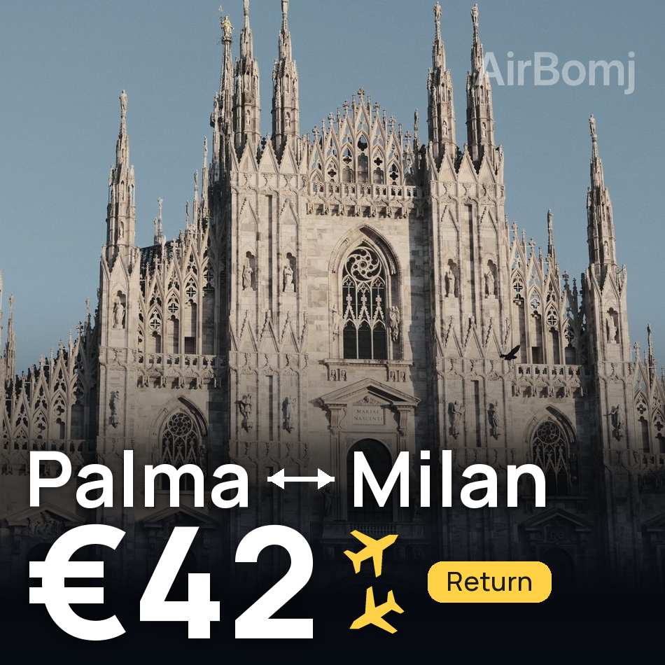 Flugticket: Palma de Mallorca — Mailand, €42