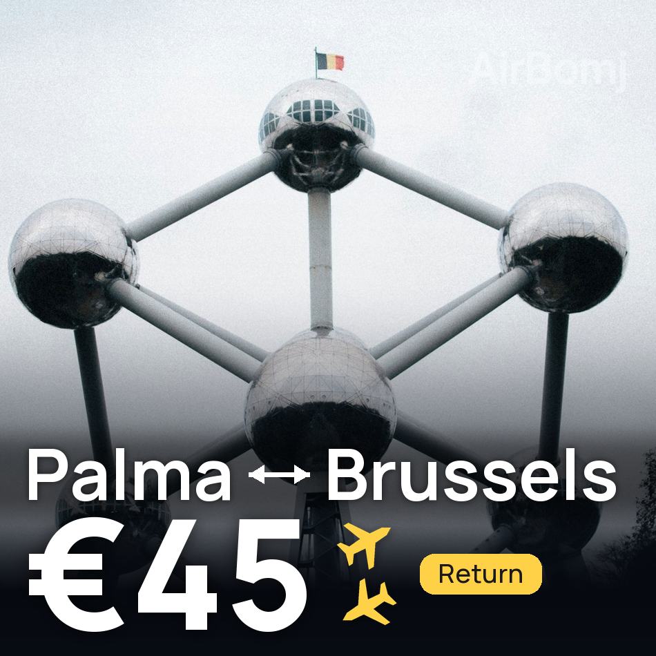 Flugticket: Palma de Mallorca — Brüssel, €45