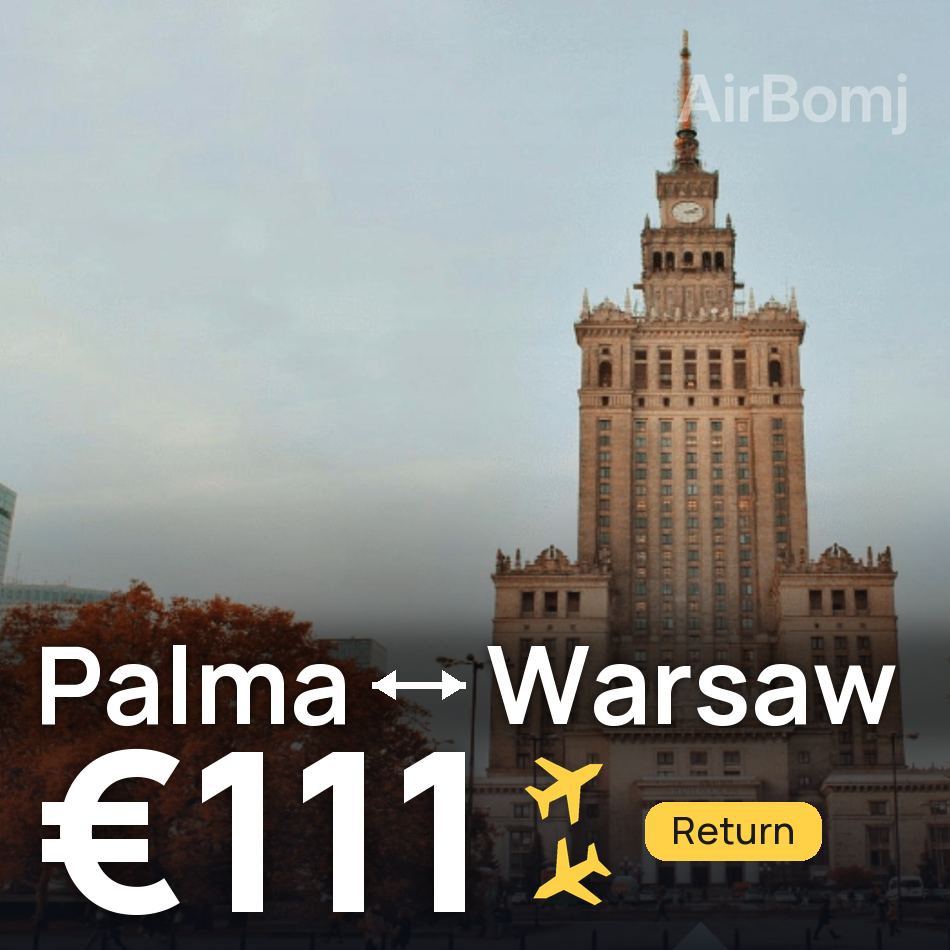 Flugticket: Palma de Mallorca — Warschau, €111