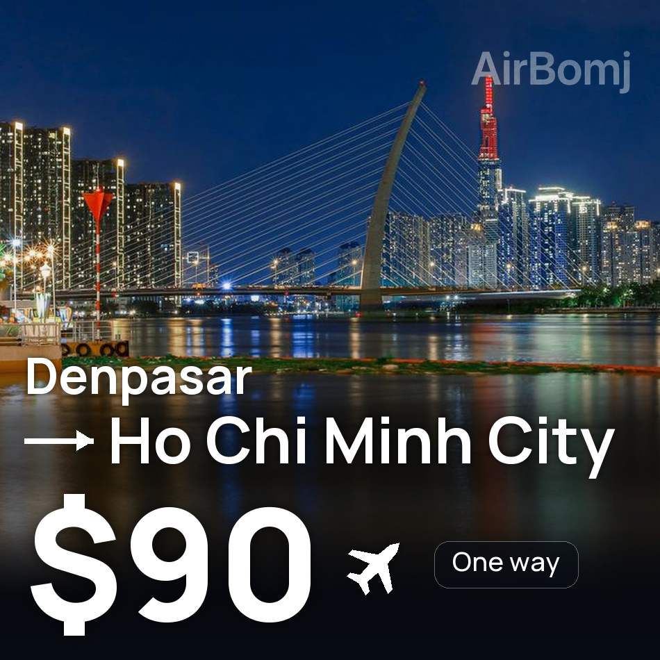 Bilet de avion: Denpasar (Bali) — Ho Chi Minh City, $90