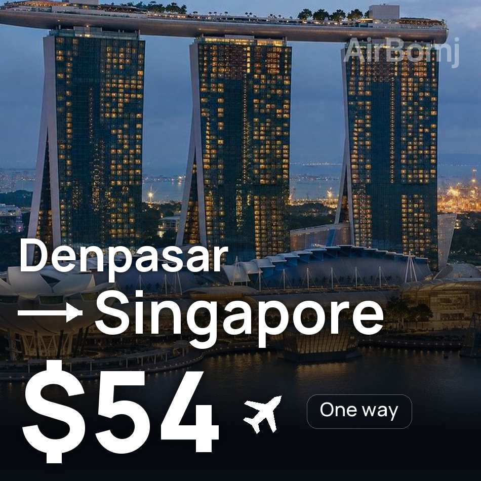 Bilet de avion: Denpasar (Bali) — Singapore, $54