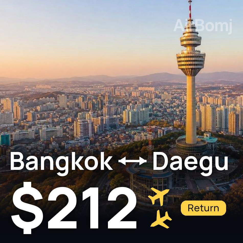 Biglietto aereo: Bangkok — Daegu, $212