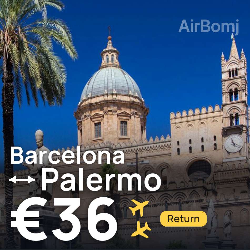 Flugticket: Barcelona — Palermo, €36