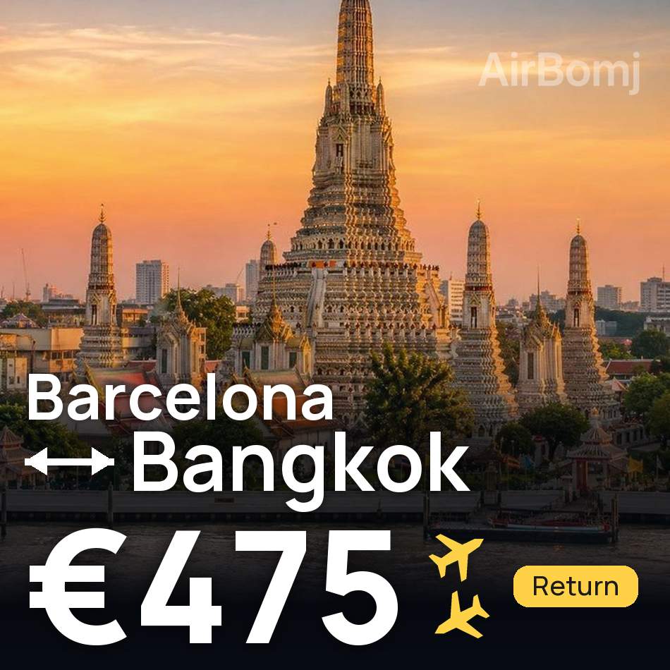 Flugticket: Barcelona — Bangkok, €475