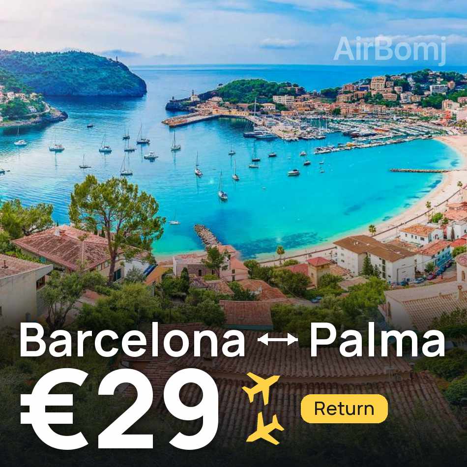 Flugticket: Barcelona — Palma de Mallorca, €29