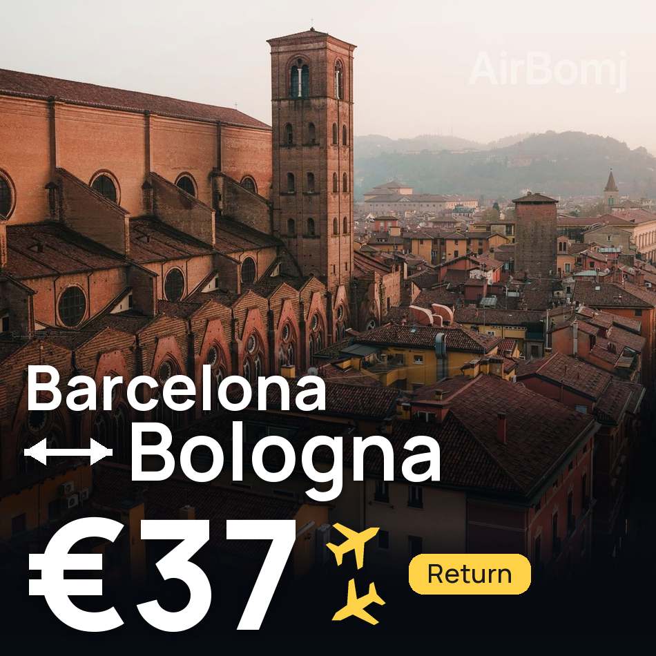 Flugticket: Barcelona — Bologna, €37