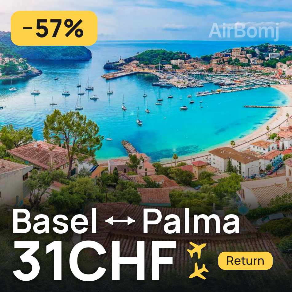 تذكرة طيران: بازل — بالما مايوركا، 31CHF