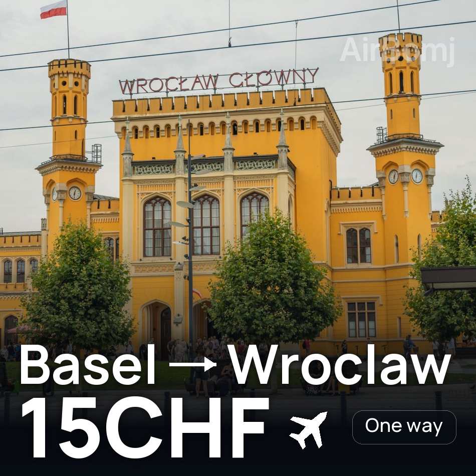 تذكرة طيران: بازل — ڤروتسواف، 15CHF