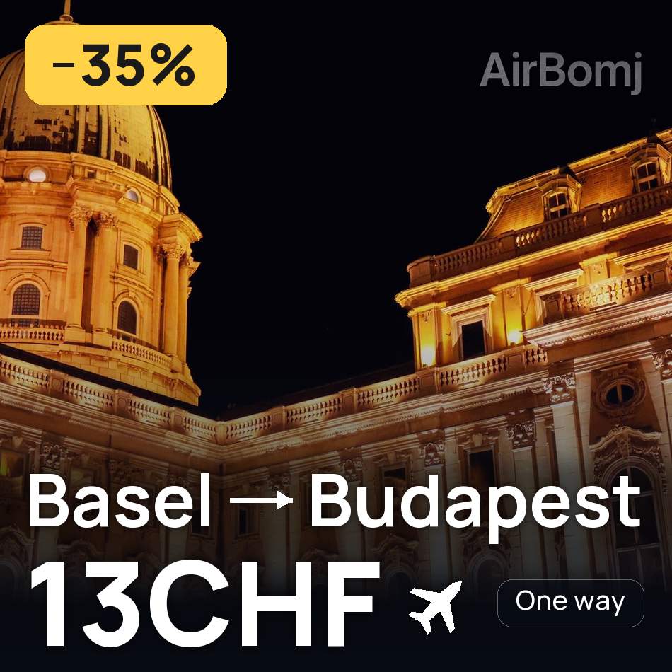 تذكرة طيران: بازل — بودابست، 13CHF