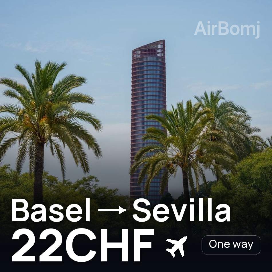 تذكرة طيران: بازل — إشبيلية، 22CHF