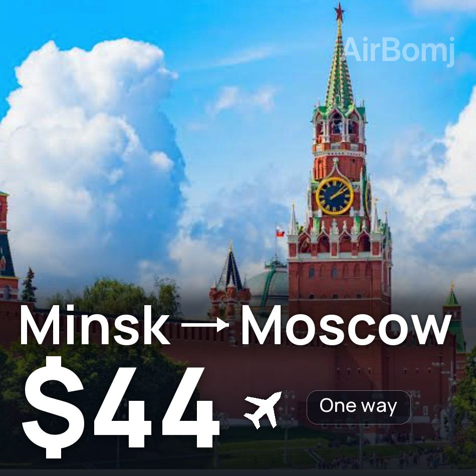 Biglietto aereo: Minsk — Mosca, $44