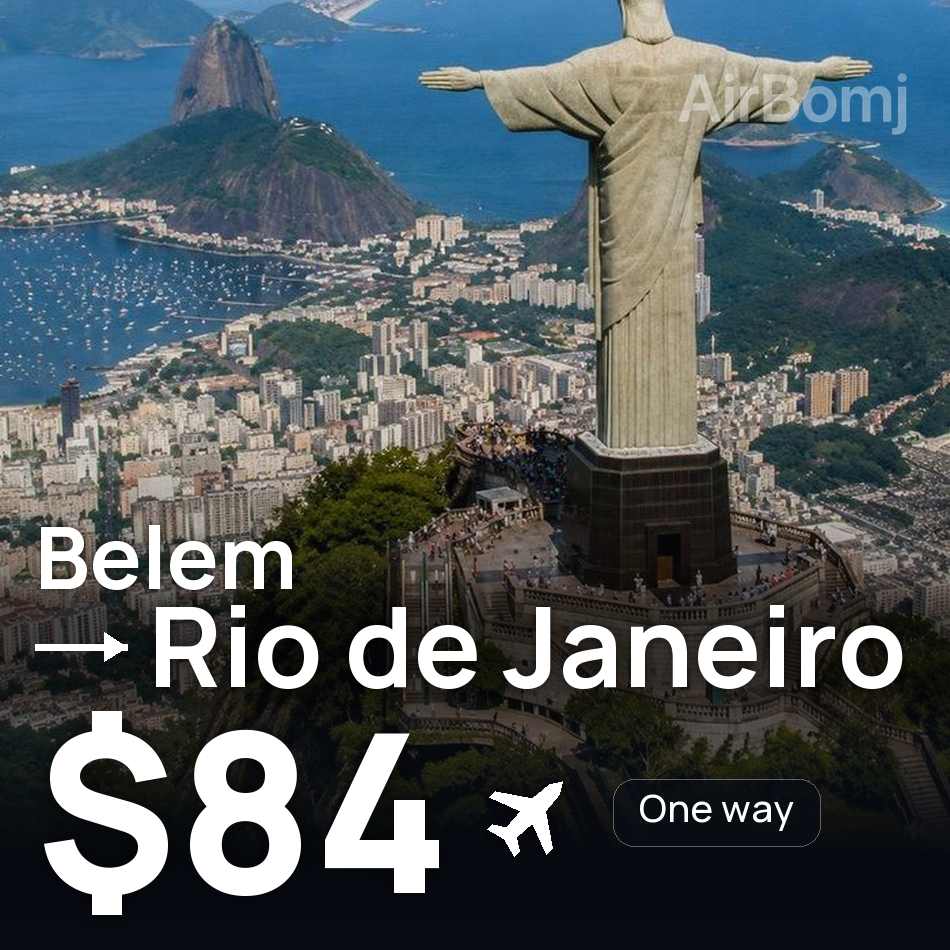 تذكرة طيران: بليم — ريو دي جانيرو، $84
