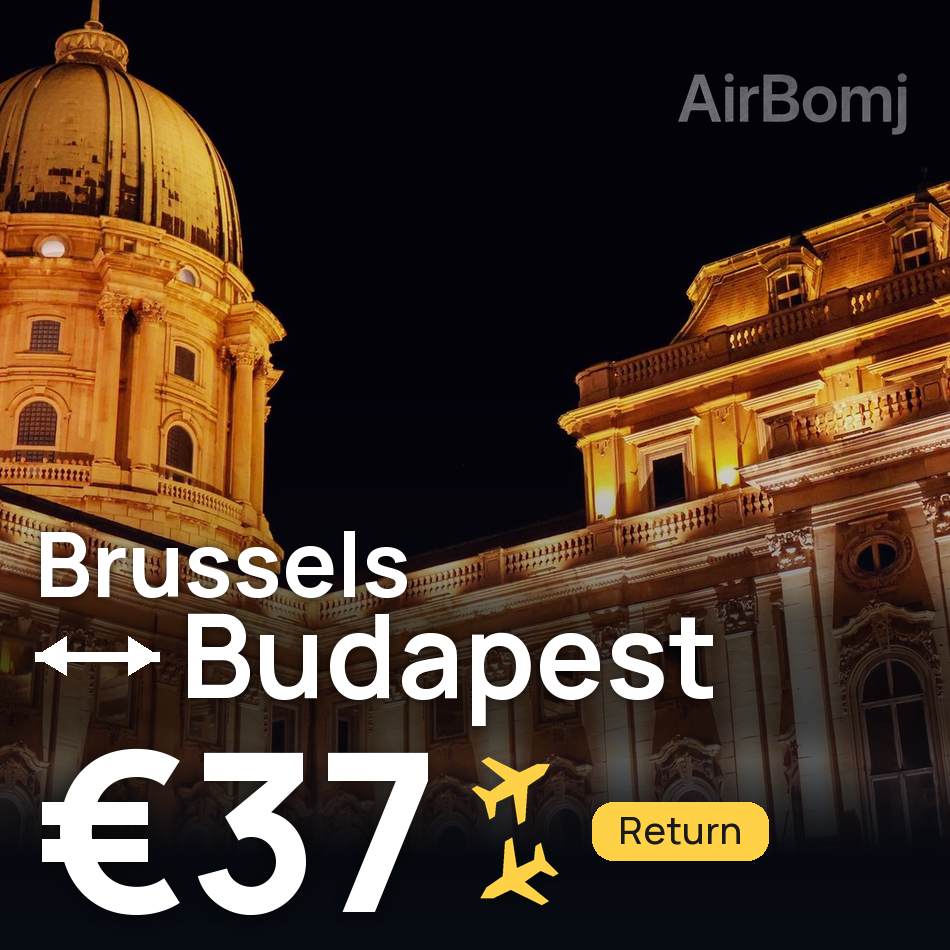 تذكرة طيران: بروكسل — بودابست، €37