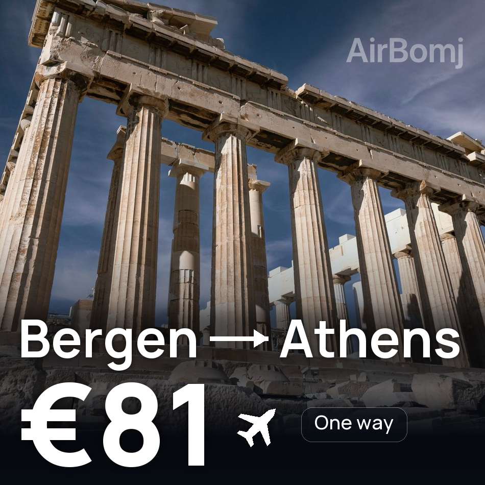 Bilet de avion: Bergen — Athens, €81
