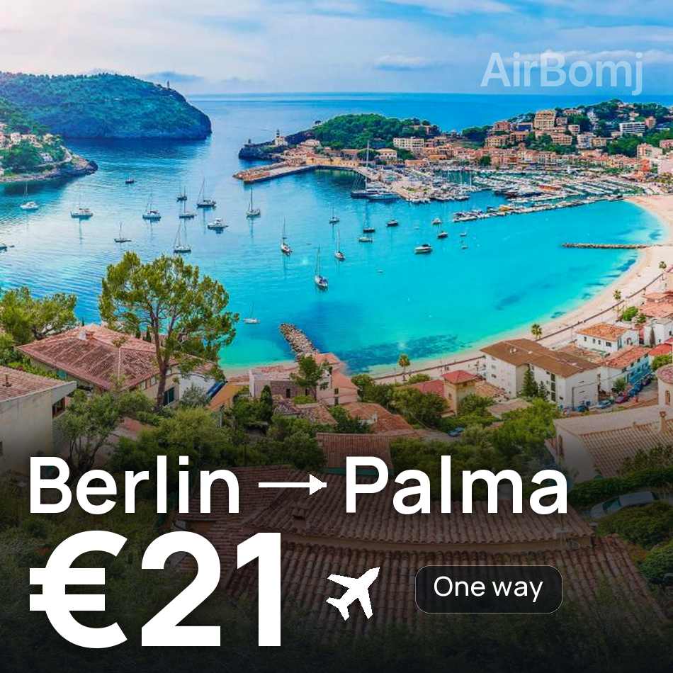 تذكرة طيران: برلين — بالما مايوركا، €21
