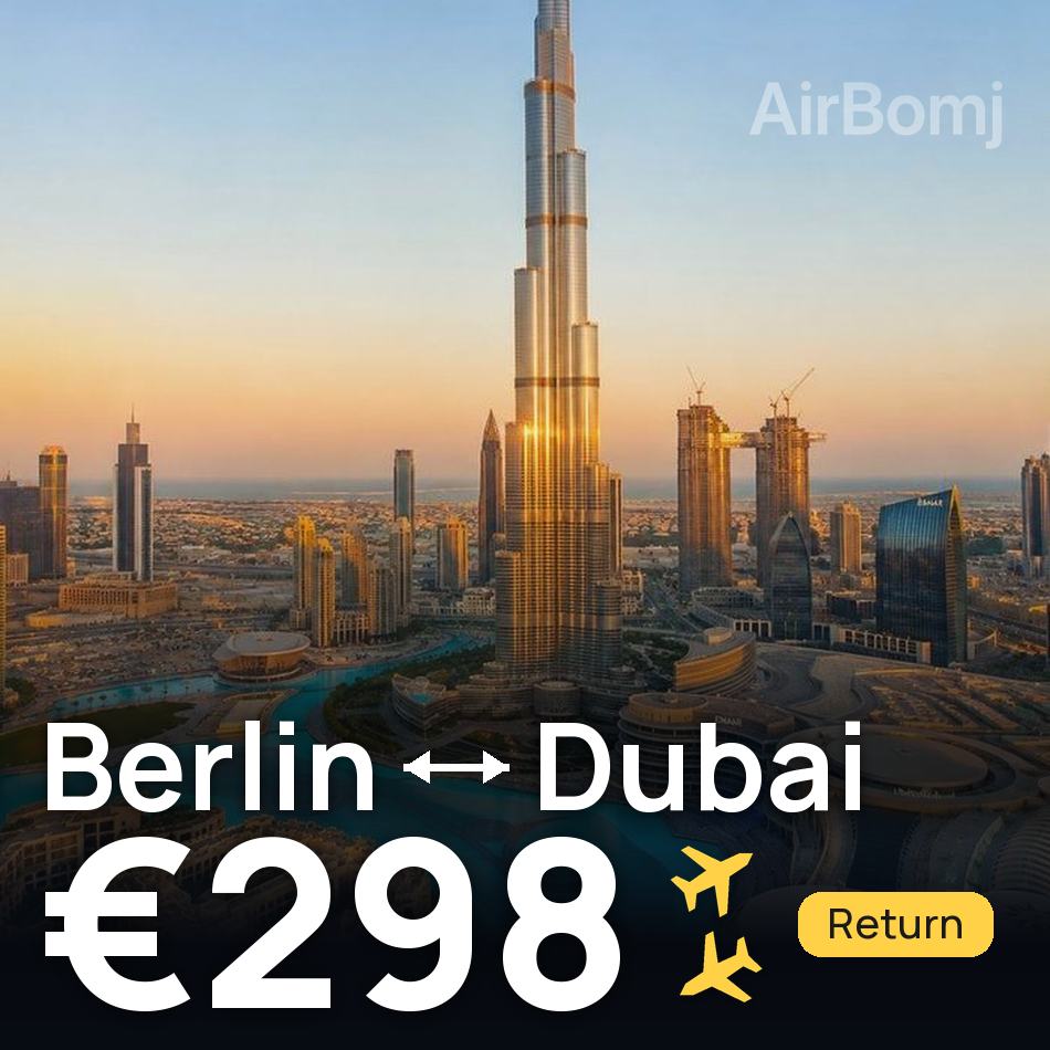 تذكرة طيران: برلين — دبي، €298
