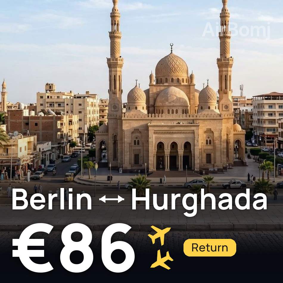 تذكرة طيران: برلين — الغردقة، €86
