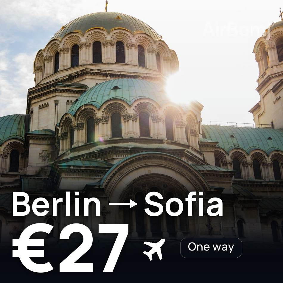 تذكرة طيران: برلين — صوفيا، €27