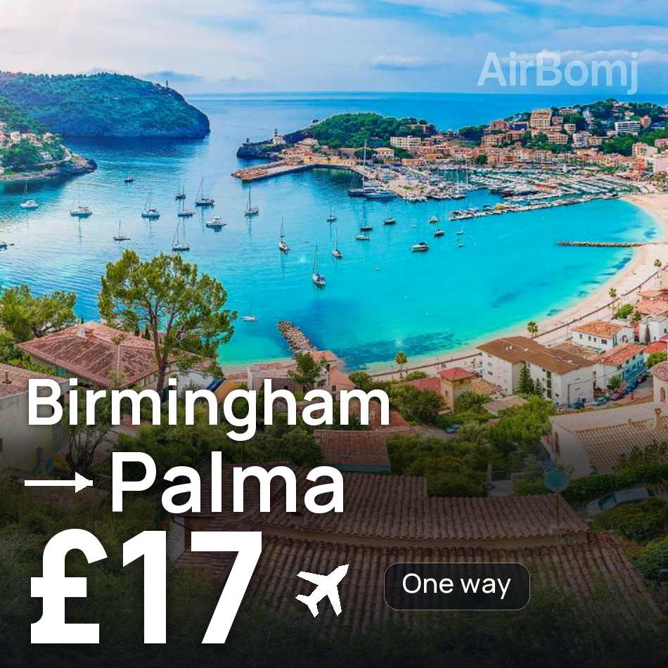 Bilet de avion: Birmingham — Palma, £17
