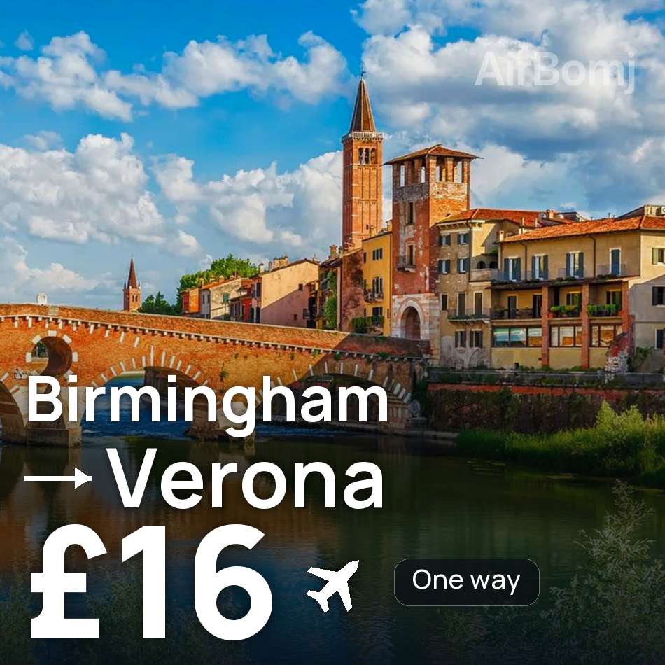 Bilet de avion: Birmingham — Verona, £16