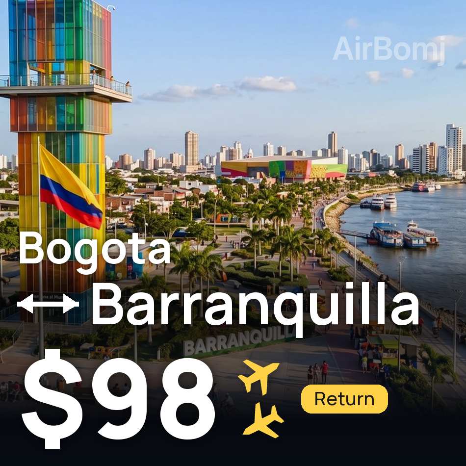 Tiket pesawat: Bogota — Barranquilla, $98
