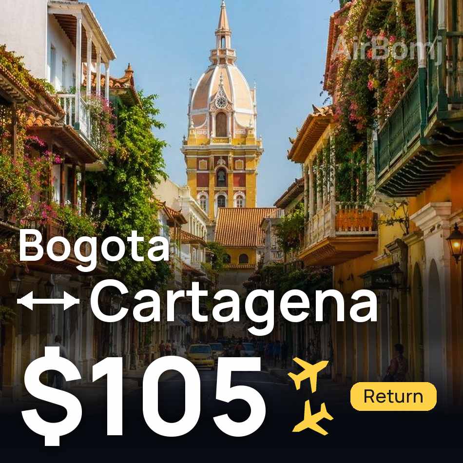 Biglietto aereo: Bogotá — Cartagena de Indias, $105