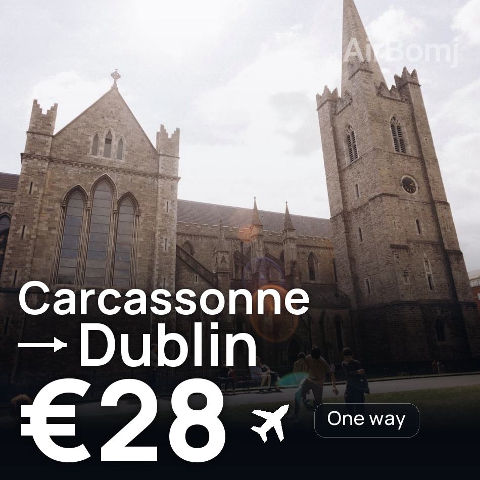 Bilet de avion: Carcassonne — Dublin, €28