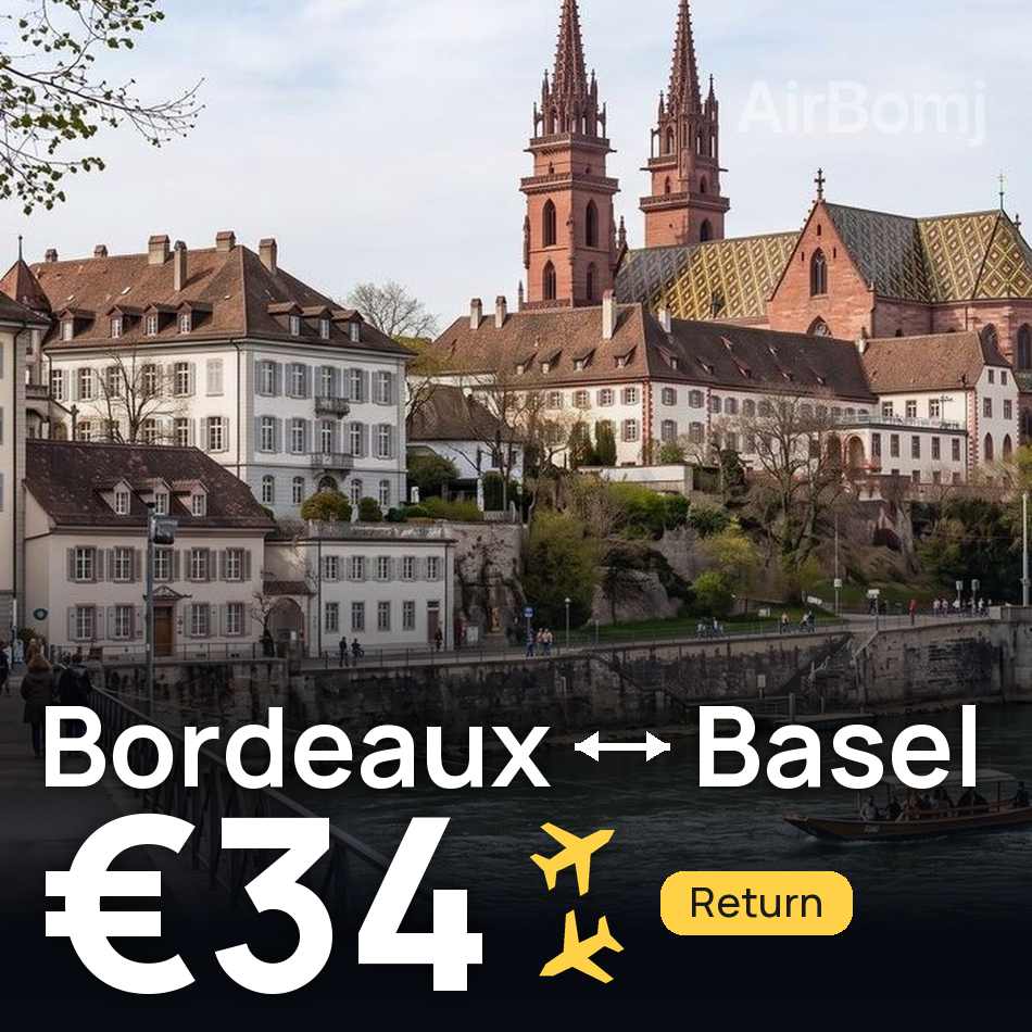 Bilet de avion: Bordeaux — Basel, €34