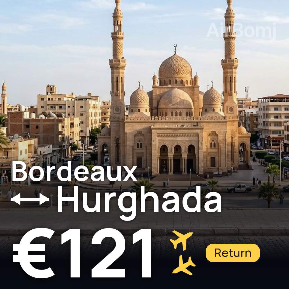 Bilet de avion: Bordeaux — Hurghada, €121